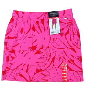 Rafaella Women's Bold Pink and Red Mini Skort SKU1276 SKU1277